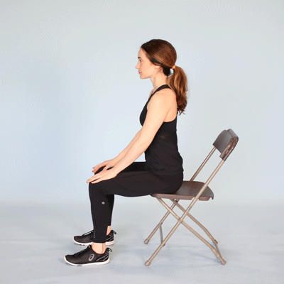 Sittande flexion McKenzie övning